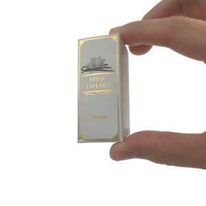 定制Logo白纸板纸卡化妆品5毫升10毫升纸盒香水样品精油包装盒 - Product Image 1