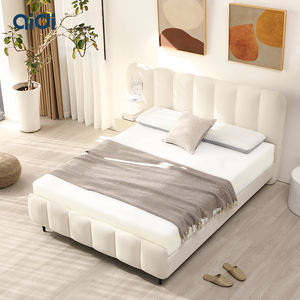 AIDI Бесплатный Образец Двойной каркас кровати с ящиками для хранения оптом высококачественные кровати с мягкой обивкой - Product Image 1