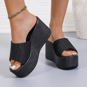 Sandales à talons pour femmes en gros, <span class=keywords><strong>chaussures</strong></span> décontractées pour femmes, pantoufles pour femmes, sandales plates à talons plats pour femmes faites à la main, pantoufles décontractées pour femmes - Product Image 4