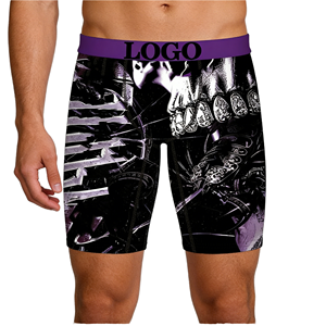Calzoncillos Boxer de Punto de Cintura Media con Logotipo Personalizado a Precio de Fábrica, Secado Rápido, ODM, Fabricante de Ropa Interior Deportiva para Hombre - Product Image 1