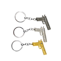 Porte-clés mousqueton en alliage de zinc Jedi Survival, modèle de pistolet à signal P92, pendentif revolver, simplicité moderne, étanche, tendance mode