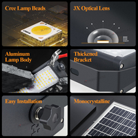 Reflector LED Solar para Jardín de Alta Gama, Resistente al Agua IP65, SMD 30w 60w 100w 200w 300w