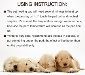 恒温暖房パッド防水汚れに強い安全屋内ペット電気毛布ペット暖房マット猫犬用 - Product Image 4