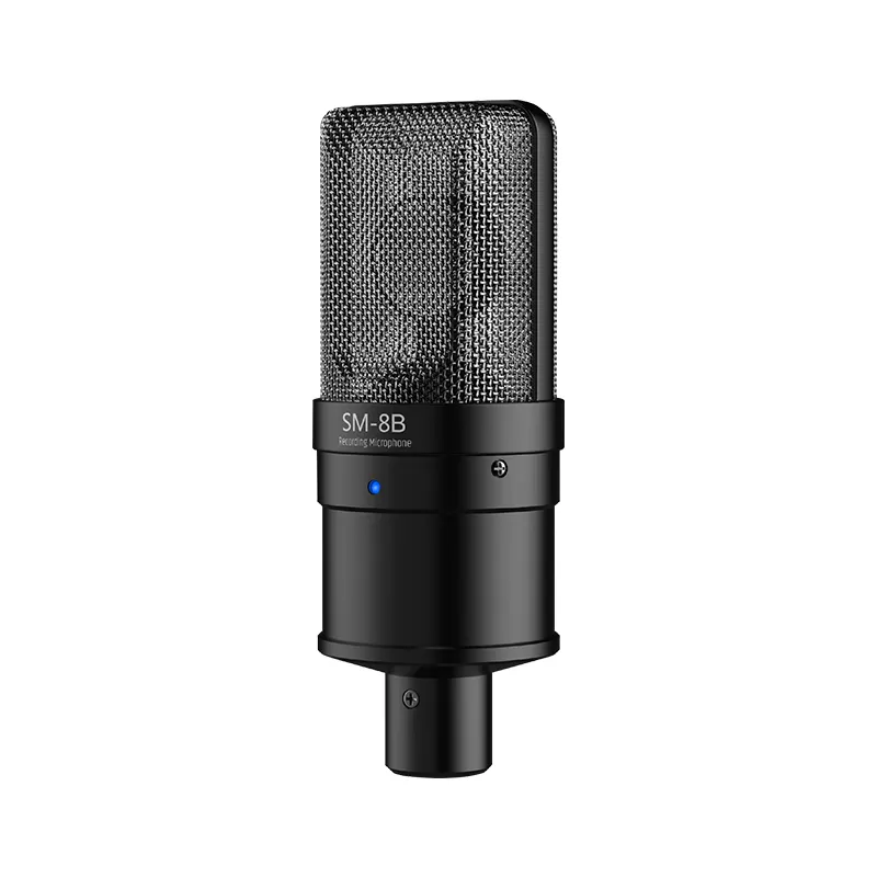 ميكروفون TAKSTAR SM-8B (الجيل الثاني) لتسجيل الصوت بث مباشر بميكروفون XLR مع مشغل وسجلات صوت احترافي في استوديو تسجيل وميكروفون موسيقي