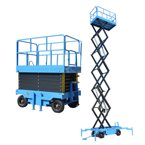 4M-16M作业平台 移动式高空作业平台 电梯 手动推拉式剪刀式移动液压升降机 - Product Image 4