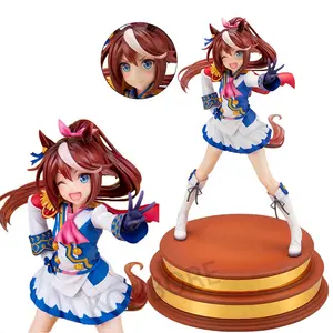 25cm Umamusume Pretty Derby Anime Girl Figure Mostre seus sonhos! Tokai Teio Ação Figura Adulto Collectible Modelo Boneca Brinquedos