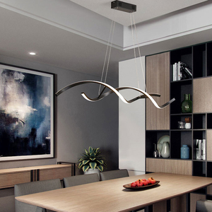 Simple Modern <strong>Fancy</strong> Strip Pendant Lamp for Home Living Room Bedroom Hanging Led Pendant <strong>Lights</strong> - Product Image 4
