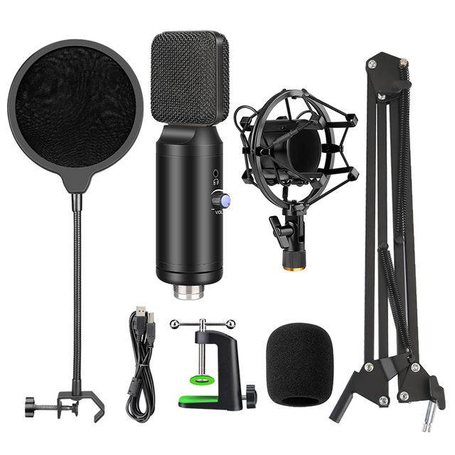 Hight Quality Microphone De Studio Record Usb Studio Microphone Professional Audio for Singing Recording Microphone Studio