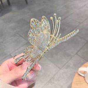 Nouvelle pince à cheveux en alliage de diamant <span class=keywords><strong>vintage</strong></span> surdimensionnée de luxe avec perle en métal et strass, design cygne, décoration de cheveux - Product Image 3