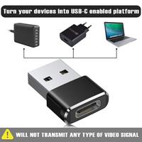 Schitec, gran oferta, aleación de aluminio, adaptador USB a USB C, transferencia de datos de sincronización de carga, convertidor de cargador tipo C hembra a macho para