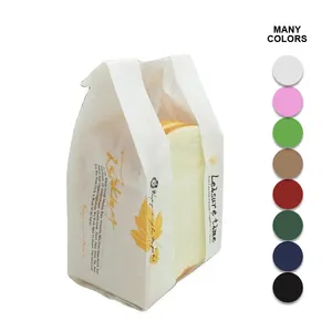 Bolsas De Papel Kraft Bag Take Away Bag Craft Paper Custom Logo Paper Bread Bag With Window