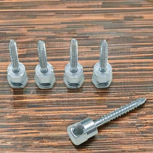 Verzinkter Stahl Vertikaler Stangenanker-Hänger mit 3/8-Zoll-Gewindestange, 1/4-Zoll x 3-Zoll, Zoll/Metrisch, DIN/ANSI-Standard - Product Image 3