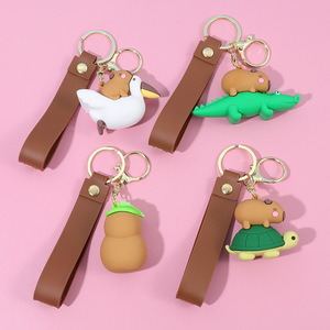 Llaveros creativos bonitos <span class=keywords><strong>de</strong></span> dibujos animados <span class=keywords><strong>de</strong></span> Capybara, llavero <span class=keywords><strong>de</strong></span> muñeca para mujer, colgante <span class=keywords><strong>de</strong></span> coche para regalos <span class=keywords><strong>de</strong></span> <span class=keywords><strong>vacaciones</strong></span>, joyería, cajas misteriosas, producto - Product Image 6