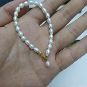 Internet Famous <b>Freshwater</b> Baby <b>Pearl</b> <b>Bracelet</b> 4.5-5mm Minimalist Design Exploiting Baby <b>Pearl's</b> Ins Style - Product Image 4