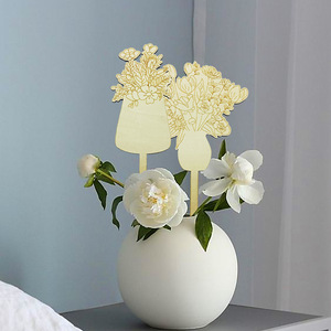 Etiquetas de madera para suculentas en stock, letreros creativos de madera para jardinería y flores, etiquetas DIY para plantas de paisajismo, insertos y marcadores de suelo. - Product Image 2