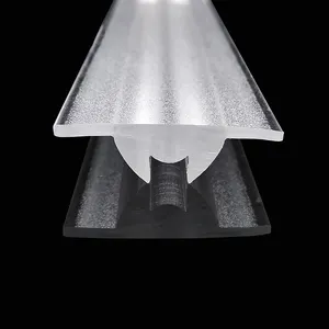 Đùn Chụp đèn ống kính tuyến tính tiêu chuẩn bất đối xứng 30 độ quang Acrylic Ống kính PMMA cho tuyến tính LED chiếu sáng