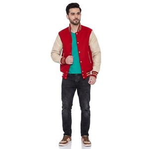 <b>Mens</b> Fashion Varsity <b>Jacket</b> Causal Slim Fit Bomber <b>Baseball</b> <b>Jackets</b> Letterman Wool Varsity <b>Jacket</b> <b>for</b> <b>Men</b> - Product Image 1