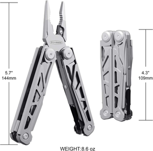 Cadeau pour lui, couteau de poche multifonctionnel de survie en acier inoxydable de haute qualité 17 en 1, pince multifonctionnelle pour le camping et la randonnée - Product Image 1