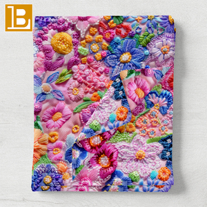 Tissu en popeline de coton imprimé numérique tissé en gros BILU, 150 GSM, broderie florale 3D, imprimé personnalisé pour chemise et chemisier - Product Image 3