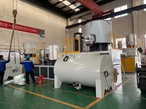Machine de mélange d'équipement de mélangeur à grande vitesse de PVC de poudre en plastique de matière première de qualité superbe