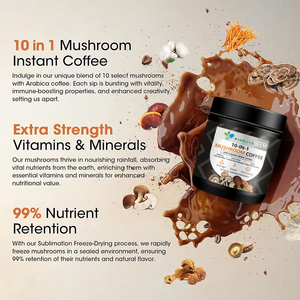 Caffè ai Funghi Biologico HALAL 10-in-1 con Etichetta Privata, Polvere di Caffè Istantaneo <span class=keywords><strong>Reishi</strong></span> e Criniera di Leone, Best Seller - Product Image 5