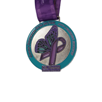 Usine 3D émail métal médaille Marathon Fun Run piste terrain finisseur médailles ruban médaillon personnalisé piste médailles de Chine