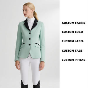 Vestes d'équitation pour femmes, vêtements d'équitation pour compétitions, vêtements d'équitation pour femmes avec couleurs contrastées, vestes d'équitation - Product Image 2