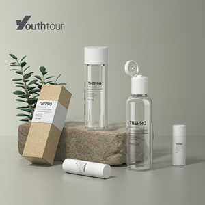 Botol plastik 40ml 50ml 100ml 120ml kemasan produk perawatan kulit warna kustom cetakan pabrik untuk botol pompa Toner dan Losion - Product Image 4