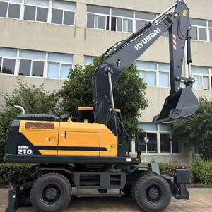 Excavadora de cadenas Hyundai HW210 usada, 22 toneladas, modelo 2023, motor original, componentes principales, bomba, motor, capacidad de cucharón de 1.6m, Corea - Product Image 1