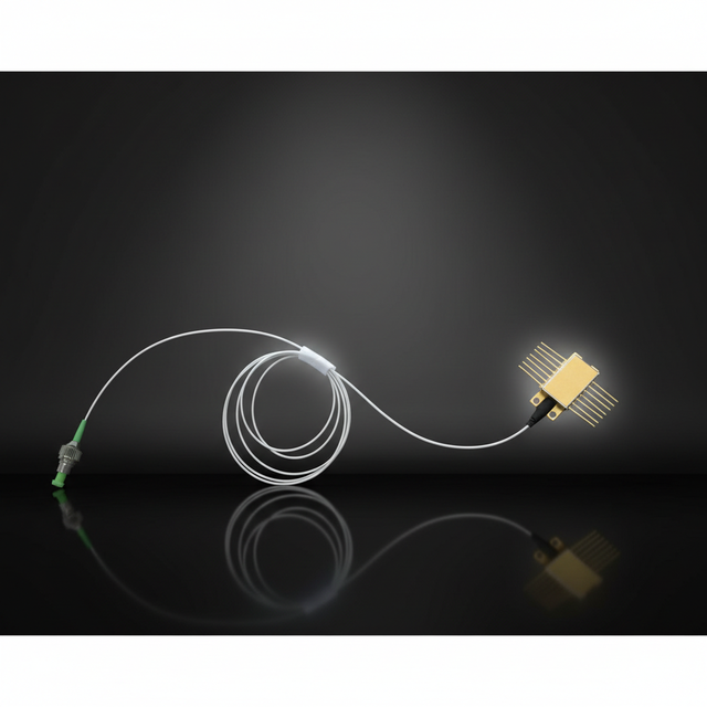 High Coherence Narrow Linewidth Fiber Coupled Laser Module with TEC Stability for Optical Ranging