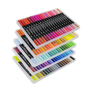 Marcadores de Doble Punta, 24, 36, 48, 60, 72, 100, 120 Colores, Punta Fina y Pincel, Marcadores Personalizados para Dibujo y Pintura - Product Image 4