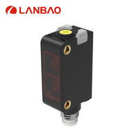 LANBAO seri PSEP 30cm Sensor jarak fotoelektrik penyebar optik persegi PNP NPN NO NC 10-30V DC 10-30V DC