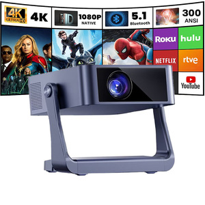 โปรเจคเตอร์ C6 รุ่นล่าสุด สมาร์ท 4K Ultra HD 1080P แบบพกพา สำหรับโฮมเธียเตอร์ในห้องนอน ระบบโฟกัสอัตโนมัติ โปรเจคเตอร์วิดีโอ LED โปรเจคเตอร์ดูหนังในบ้าน - Product Image 1