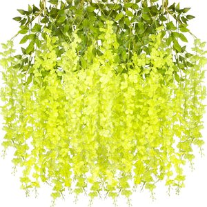 Guirnalda de Glicinia Artificial de 110 cm, 12 Piezas, Flores de Seda Moradas <span class=keywords><strong>para</strong></span> Decoración de Techos en Bodas y Hogar - Product Image 5