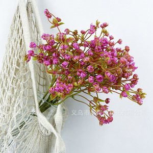 Ramo de Flores Artificiales de Baby's Breath de 32 cm de Altura, Flores de Plástico de Simulación, Accesorios de Decoración para Bodas y Hogar - Product Image 4