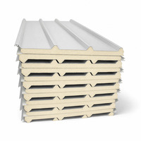 Panneau sandwich PIR imperméable et anticorrosion, panneau d'isolation de façade écologique personnalisé pour chambre froide et entrepôt
