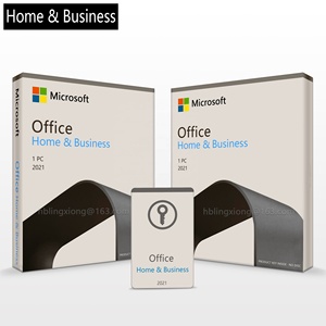 Office 2021 Home and business Key card for Win&Mac dvd package Retail box online activation Professional Home and student USB