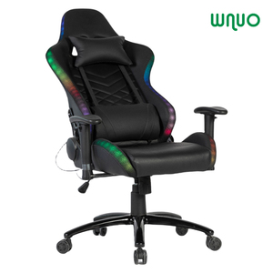 2022 tốt nhất RGB hiện đại Ergonomic Ghế văn phòng nhà áp dụng xoay Thiết kế da lưới PU vật liệu massage Tính năng game thủ chuyên viên máy tính - Product Image 5