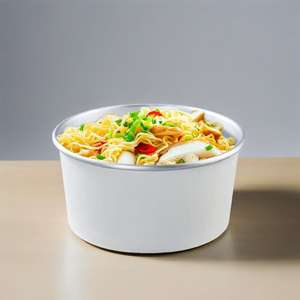 กล่องอาหารแบบใช้แล้วทิ้งขนาด 32 ออนซ์ พิมพ์ลายตามสั่ง เกรดสำหรับอาหาร พร้อมโลโก้ส่วนตัว สำหรับใส่ซุปและอาหารร้อน - Product Image 1