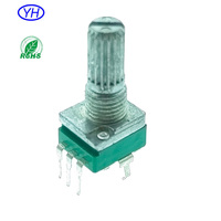 R0913N PTD90 RK09L Amplificador de audio y video de alta calidad de 10k, potenciómetro giratorio de 9mm con clic, 5K 10k 20k 50k 100k 250k 500K