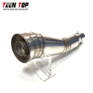 Silencieux d'échappement en acier inoxydable Teentop pour Yamaha MT07/FZ07/XTRIBUTE/XSR700 R6 <span class=keywords><strong>R1</strong></span> silencieux d'échappement de moto universel - Product Image 2