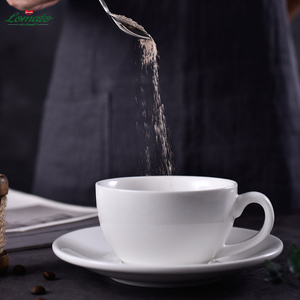 Bán buôn 90ml gốm Tea Cup Set với ý <span class=keywords><strong>Espresso</strong></span> Cup Trắng cốc cà phê cho nhà hàng & khách sạn nhà máy Chứng Khoán OEM/ODM Logo - Product Image 3