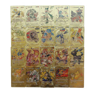 Wholesale Cartoon Game <strong>Gold</strong> Foil <strong>Card</strong> 55pcs/Box <strong>Pokemoned</strong> Collectible <strong>Trading</strong> <strong>Cards</strong> Pantone Colors Customized Logo Cardboard - Product Image 4
