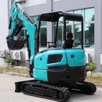 Mini-excavatrice hydraulique sur chenilles, moteur Kubota, normes EPA CE Euro 5, plusieurs accessoires pour la rénovation paysagère, livraison gratuite