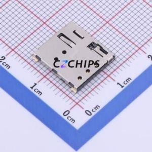 SIM-13A SIM Card Connector SMD Connector Self-Return Type Nano SIM Card Card Holder With Card Detection - Product Image 1