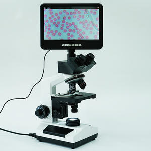 <span class=keywords><strong>Microscope</strong></span> Trinoculaire <span class=keywords><strong>LCD</strong></span> C-107T Grossissement 40-1600 Fois Platine Mobile à Double Couche Source de Lumière LED pour Laboratoire de Biologie - Product Image 4
