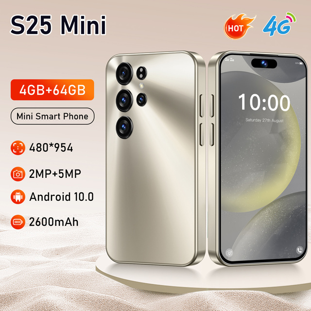 Mini 4.0'' S25 Ultra 5G Smartphone 4GB+64GB 2600mAh Android 10 Unlocked Dual SIM 2026 New