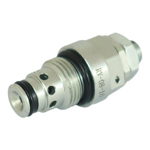 Soupape de sécurité hydraulique à action directe de type cartouche filetée RV-08-16, pression réglable 17-250 bars, pilotage différentiel - Product Image 1