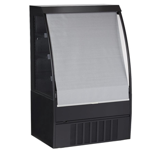 Refrigerador Comercial Negro Abierto para Exhibición de Productos - Product Image 2