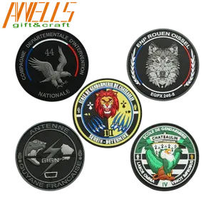 <span class=keywords><strong>France</strong></span> bras et drapeau National français PARIS BJ1 GSG9 GIPN GIGN BRI GIR Patch tactique en caoutchouc PVC avec crochet et boucle - Product Image 1